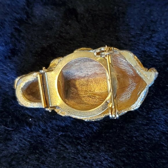 3D Horse Head Pin‎ Brooch Green Rhinestone Eyes - Picture 10 of 12